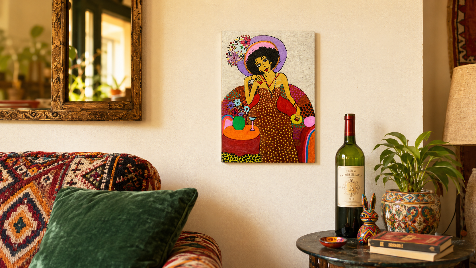 In Full Color by Dalia Bar Shalom shown displayed on a wall in a room setting